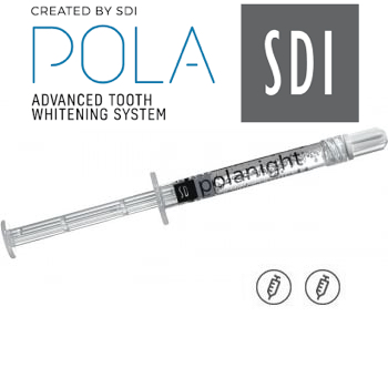 SDI PolaNIGHT 1,3ml 16% Carbamide Peroxide x 2 syringes