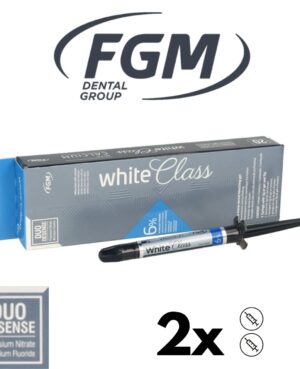 White Class 6% HP FGM whitening gel 3ml x2