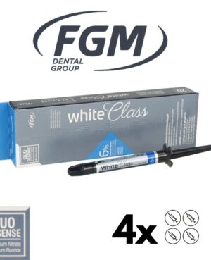 White Class 6% HP FGM whitening gel 4x 3ml