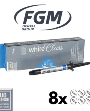 White Class 6% HP FGM whitening gel 8x 3ml
