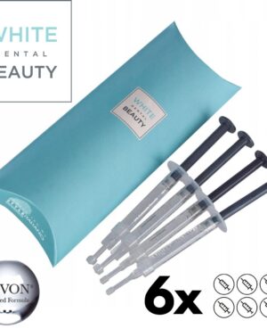 White Dental Beauty 6% HP teeth whitening gels x6