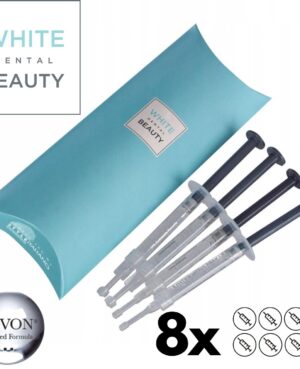 White Dental Beauty 6% HP teeth whitening gels x8